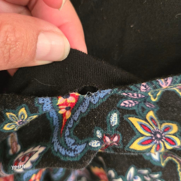 Boden Black Multicolor Floral Paisley Long Sleeve Maxi Dress US 6 - Picture 8 of 9